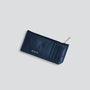 Cardholder - soft croco navy blue