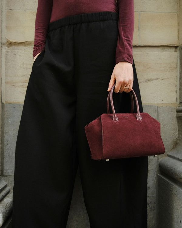 Mini Voyager - suede merlot