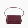 Ikon Clutch - soft croco merlot