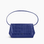 Ikon Clutch - soft croco indigo blue