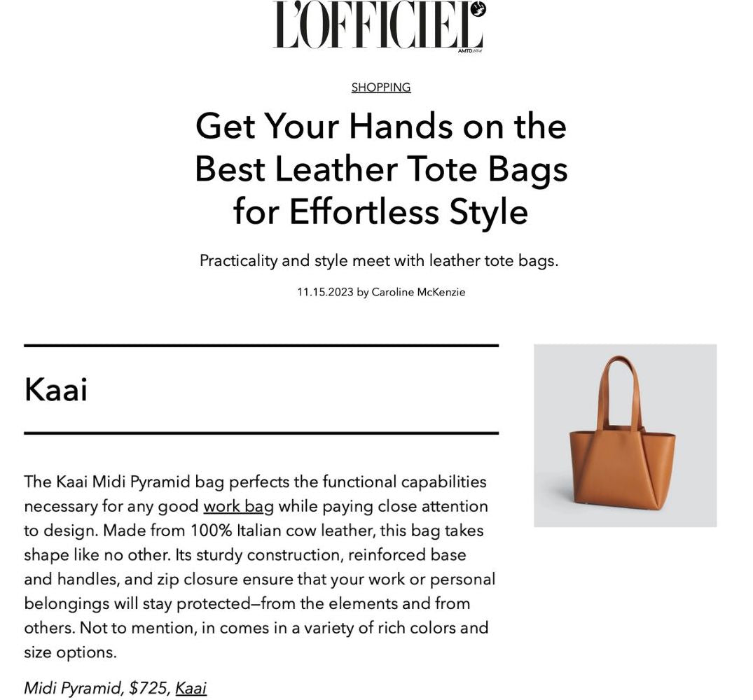 L'Officiel: The KAAI Midi Pyramid is the ultimate combination of