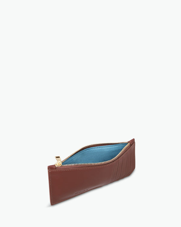 Cardholder - chestnut brown