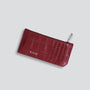 Cardholder - soft croco dahlia red
