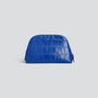 Makeup Bag - soft croco electric blue