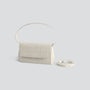 Ikon Clutch - soft croco chalk white