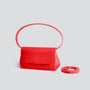 Ikon Clutch - soft croco poppy red