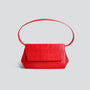 Ikon Clutch - soft croco poppy red