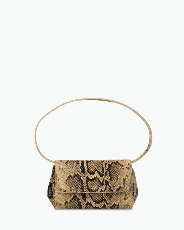 Ikon Clutch - snake amber brown
