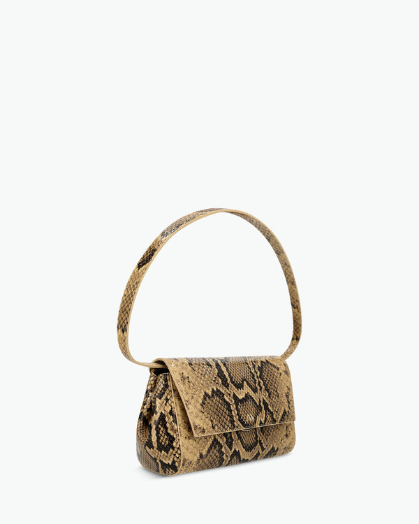 Ikon Clutch - snake amber brown