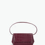 Ikon Clutch - soft croco merlot