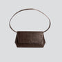 Ikon Clutch - soft croco espresso