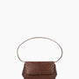 Ikon Clutch - ostrich chocolate brown