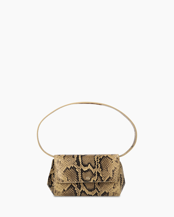 Ikon Clutch - snake amber brown