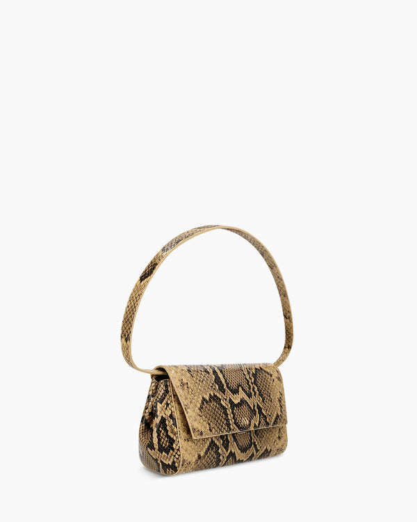 Ikon Clutch - snake amber brown