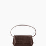 Ikon Clutch - soft croco espresso