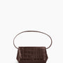 Ikon Clutch - soft croco espresso
