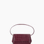 Ikon Clutch - soft croco merlot