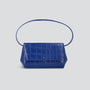 Ikon Clutch - soft croco indigo blue