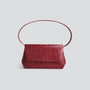 Ikon Clutch - soft croco dahlia red