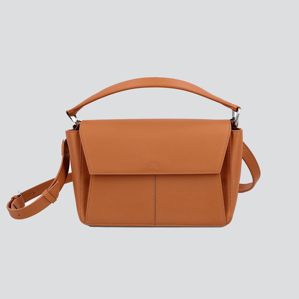 Ikon Shoulder Bag - cognac