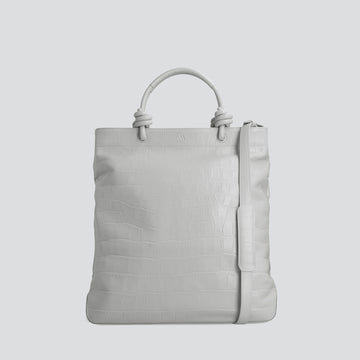 Loop - soft croco light grey – Kaai Bags | North America