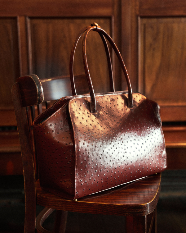 Voyager - ostrich chocolate brown
