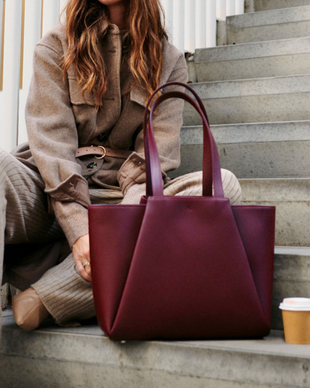 Pyramid - bordeaux – Kaai Bags | North America