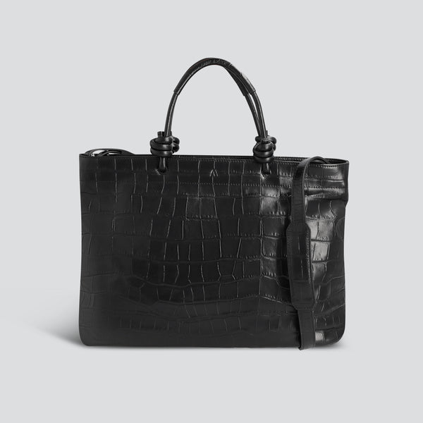 Midi Loop - soft croco black