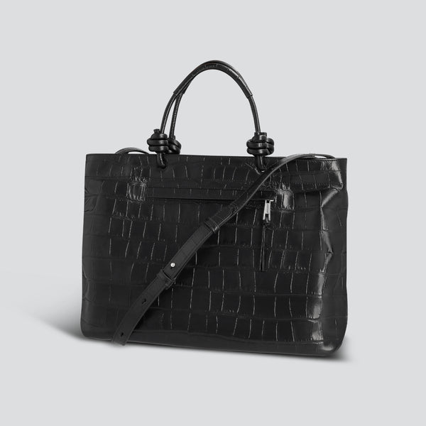 Midi Loop - soft croco black