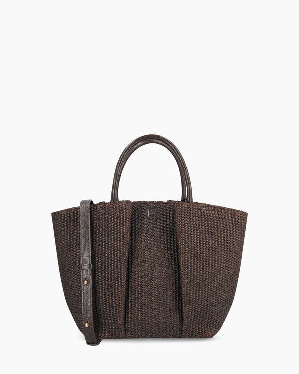 Mini Horizon - raffia dark brown