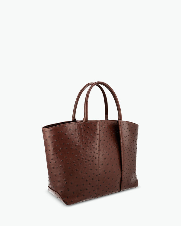 Mini Horizon - ostrich chocolate brown