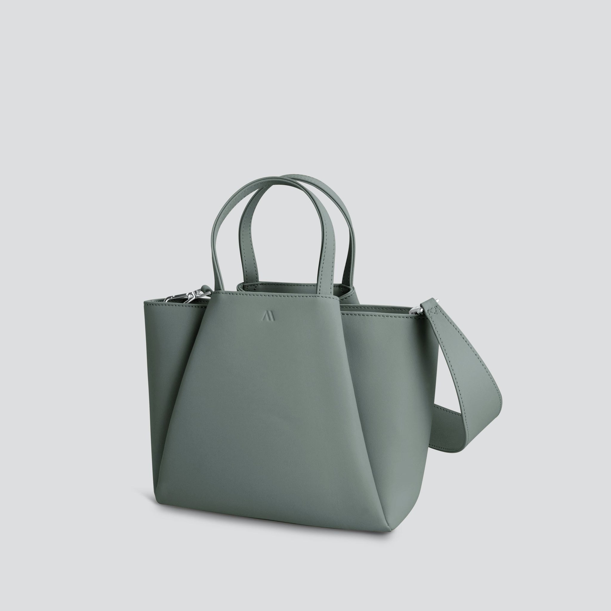 MiniPyramid_PlainLeather__Grey