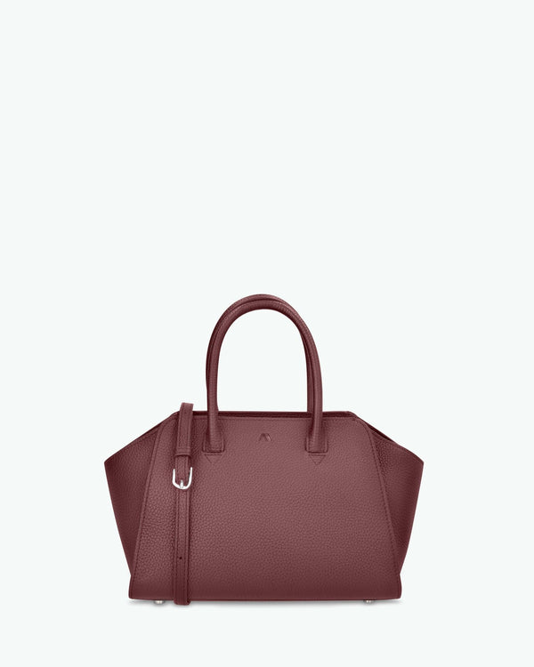 Mini Voyager - grain dark burgundy