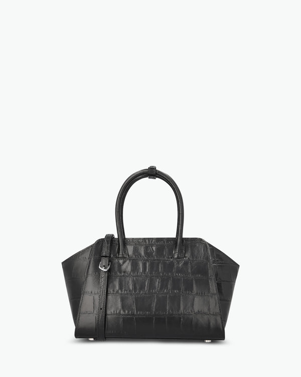 Mini Voyager - soft croco black