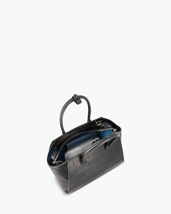 Mini Voyager - soft croco black