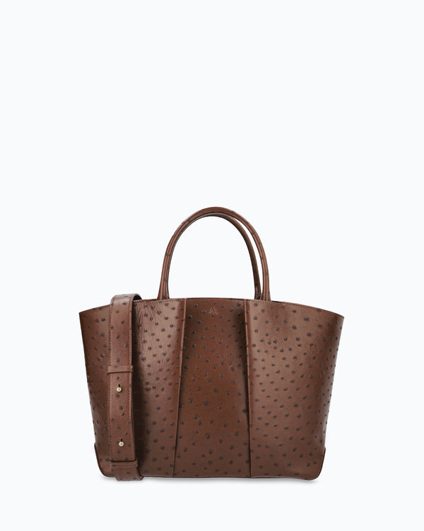 Mini Horizon - ostrich chocolate brown