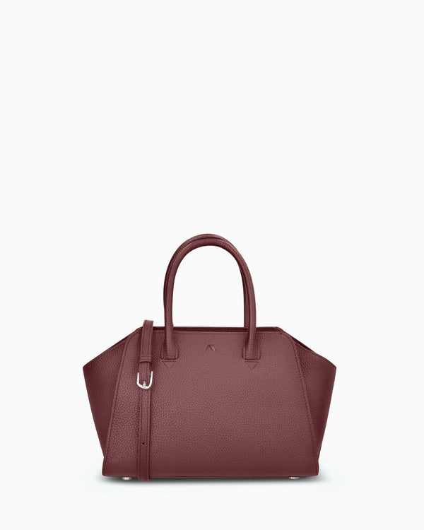 Mini Voyager - grain dark burgundy