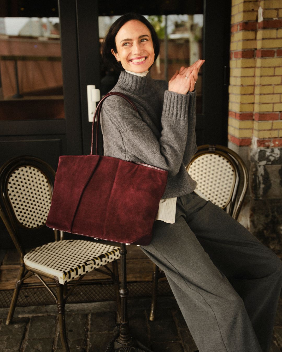 SATUR / Verona Synthetic Suede Big バック Horizon Suede Tote Bag – Stylish & Functional Travel Tote – Kaai