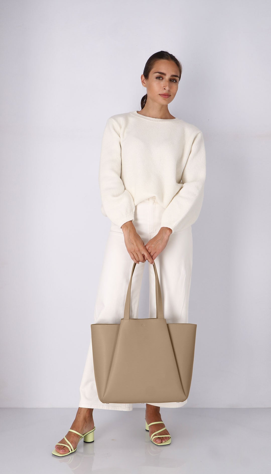高級牛革◆[SARTU] TYE TOTE BAG（TAUPE）★2Way TYE tote bag (Black) - SARTU