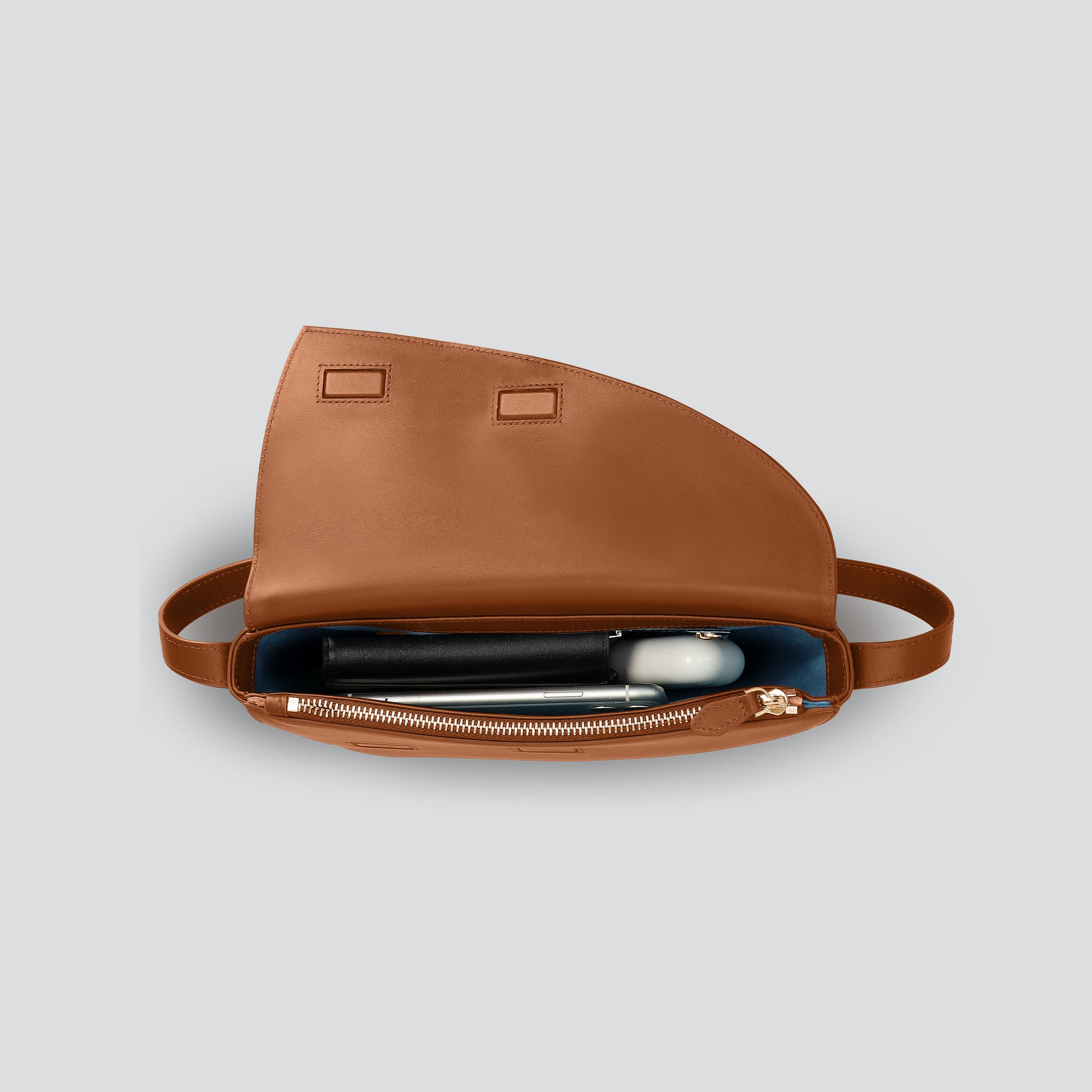Rebel Cross Body - soft touch cognac – Kaai Bags | North America