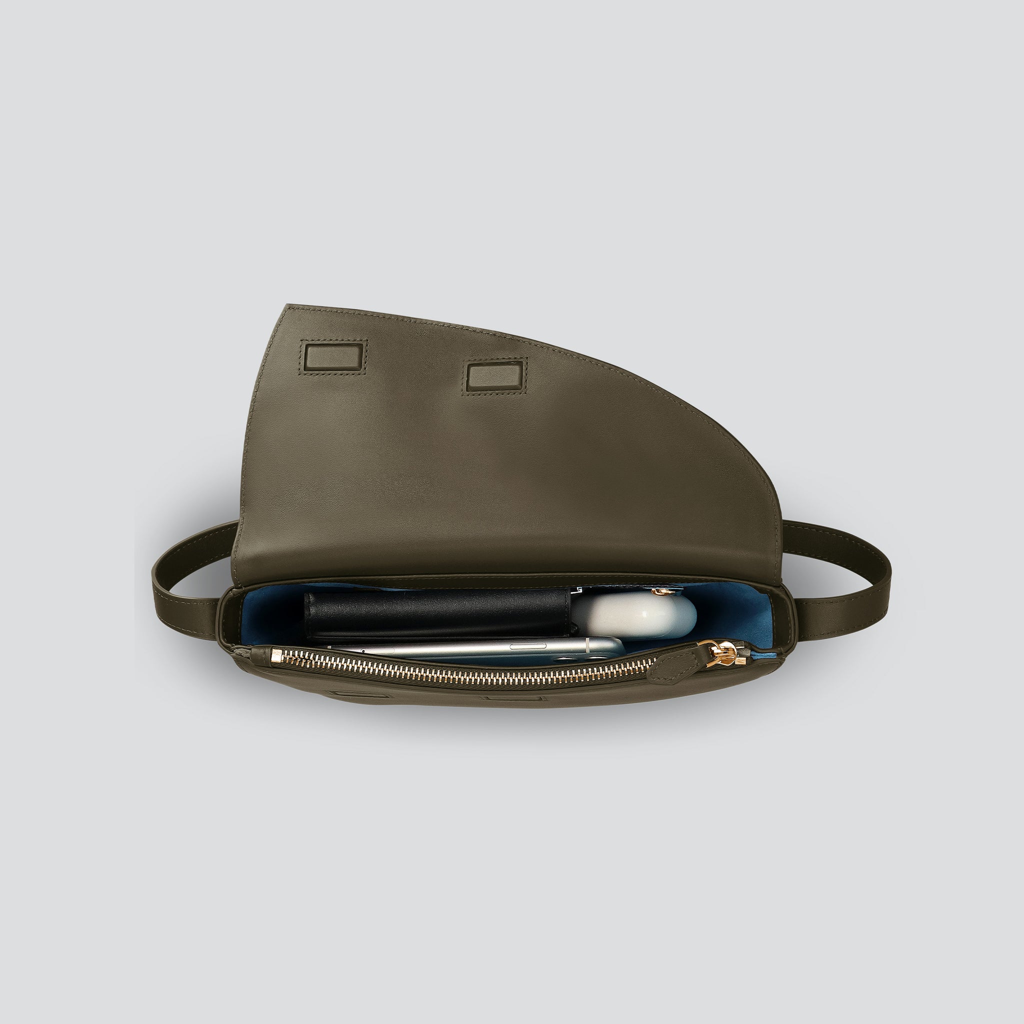 かばんガルー Rebel Cross Body - soft touch hunter khaki – Kaai Bags | North America