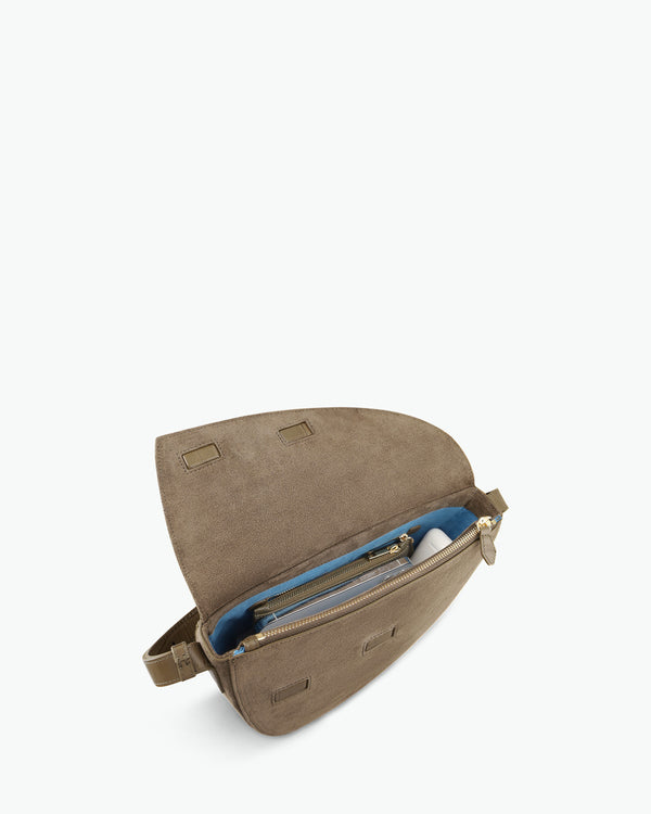 Rebel Cross Body - suede urban sage