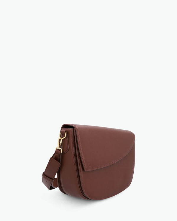 Rebel Saddle Bag - soft touch chestnut brown