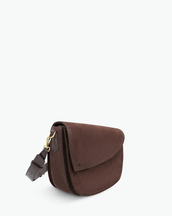Rebel Saddle Bag - suede espresso
