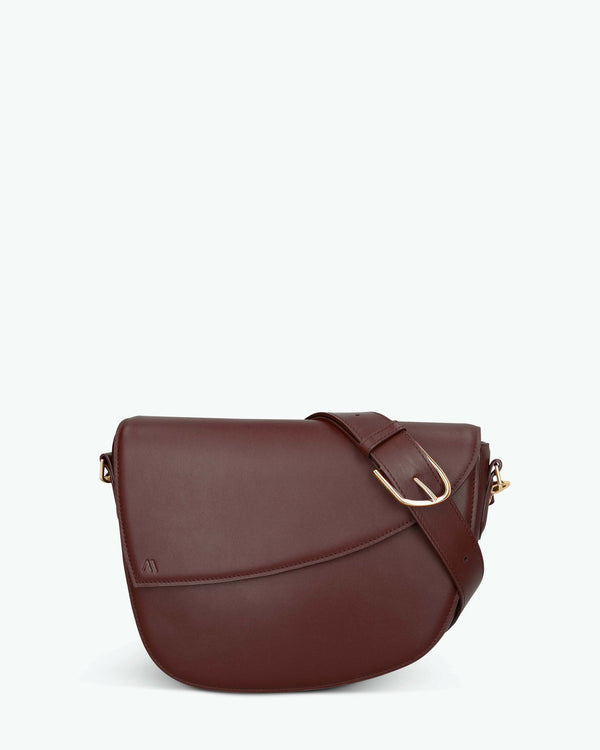 Rebel Saddle Bag - soft touch chestnut brown