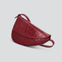 Rebel Cross Body  - soft croco dahlia red