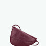 Rebel Cross Body  - soft croco merlot