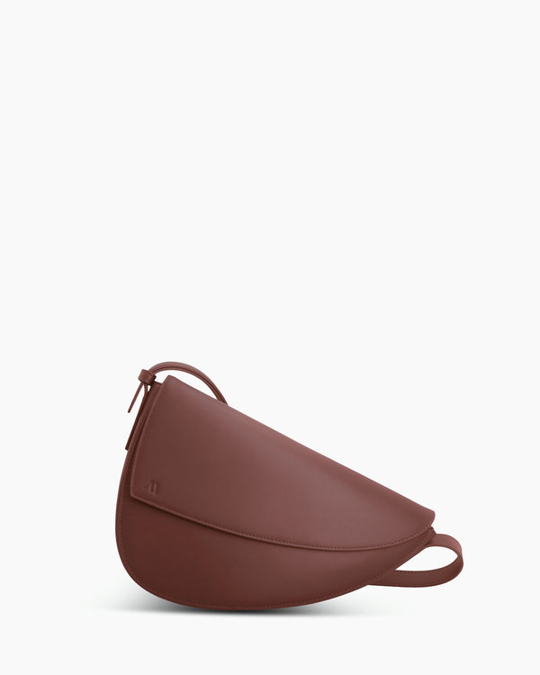 Rebel Cross Body  - soft touch chestnut brown