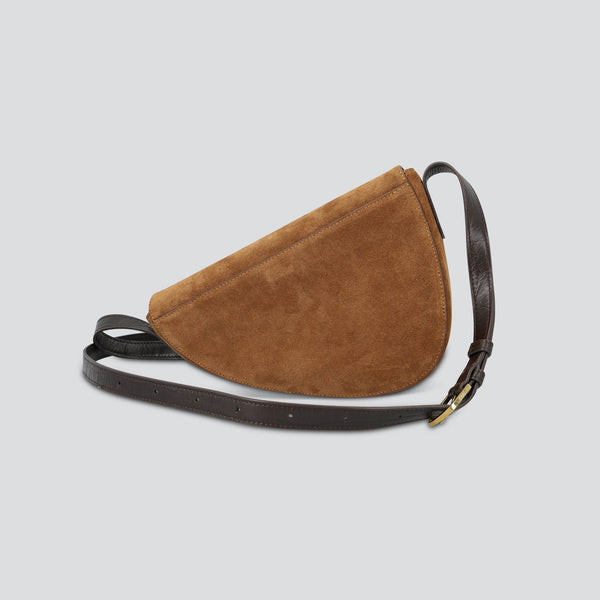 Rebel Cross Body - suede cognac