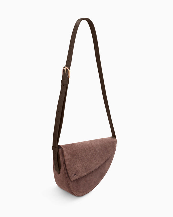 Rebel Cross Body - suede espresso